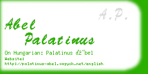 abel palatinus business card